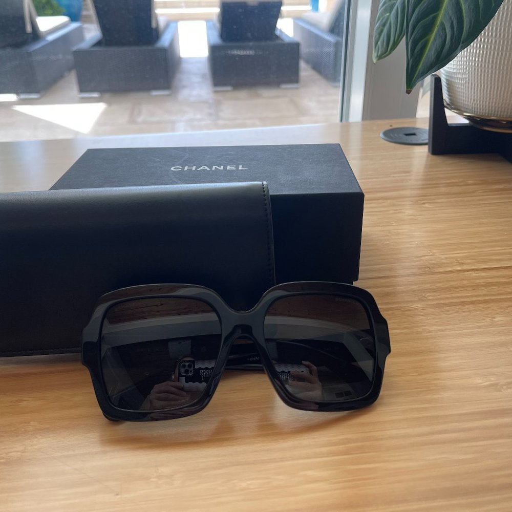 Acetate Square Sunglasses 5479-A...Black